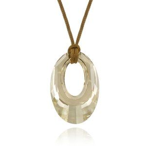 Golden Shadow Swarovski Element Pendant Necklace